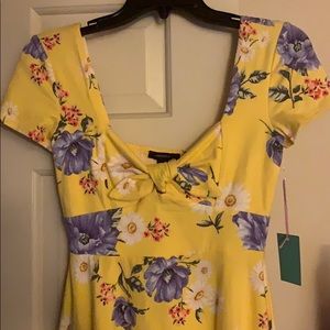 Forever21 yellow floral dress